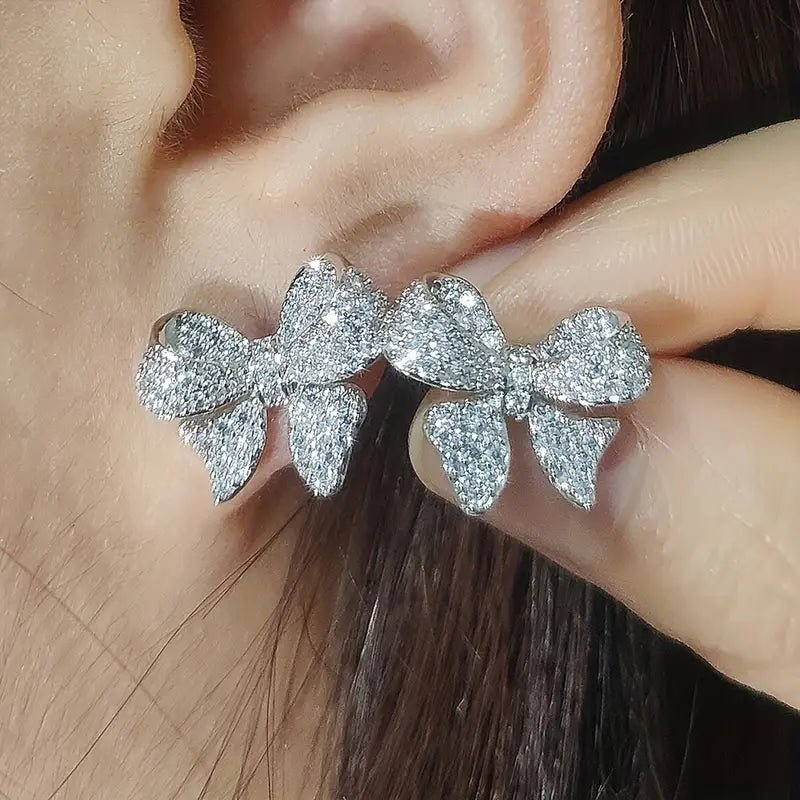 Small Luxury Synthetic Zirconia Earrings - 260 Broadway Boutique