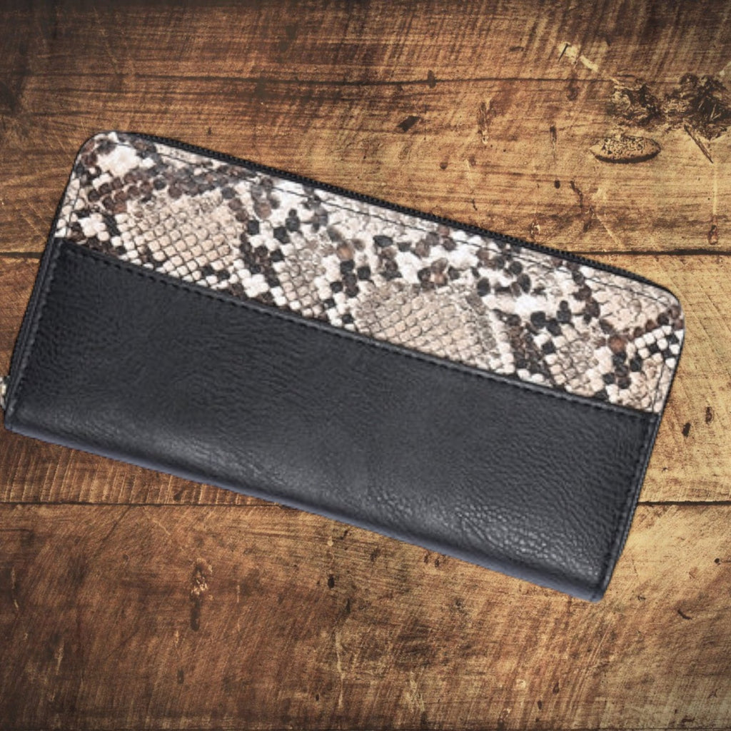 Snakeskin Zipper Wallets (Multiple Styles) - 260 Broadway Boutique