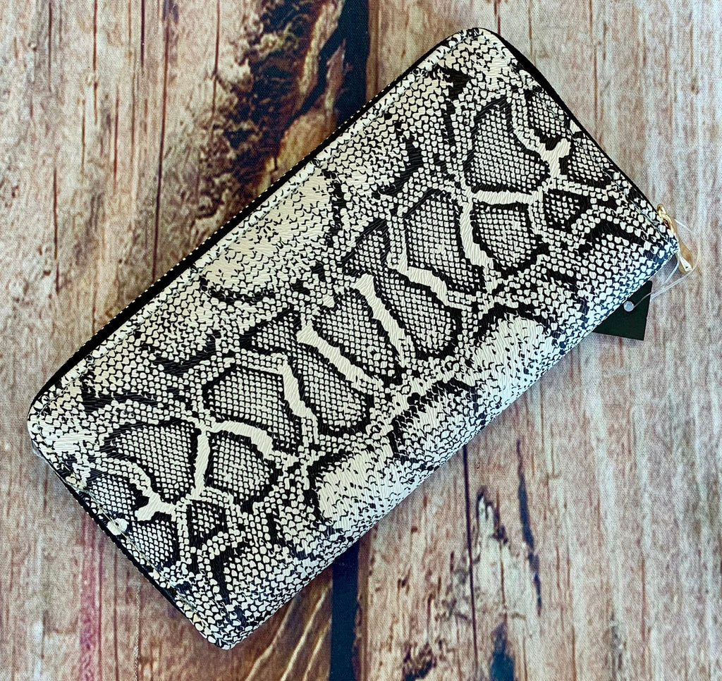 Snakeskin Zipper Wallets (Multiple Styles) - 260 Broadway Boutique