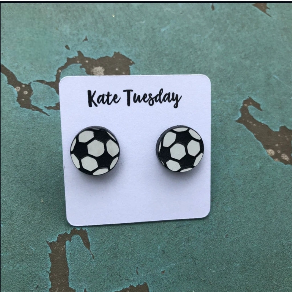 Soccer Earrings - 260 Broadway Boutique