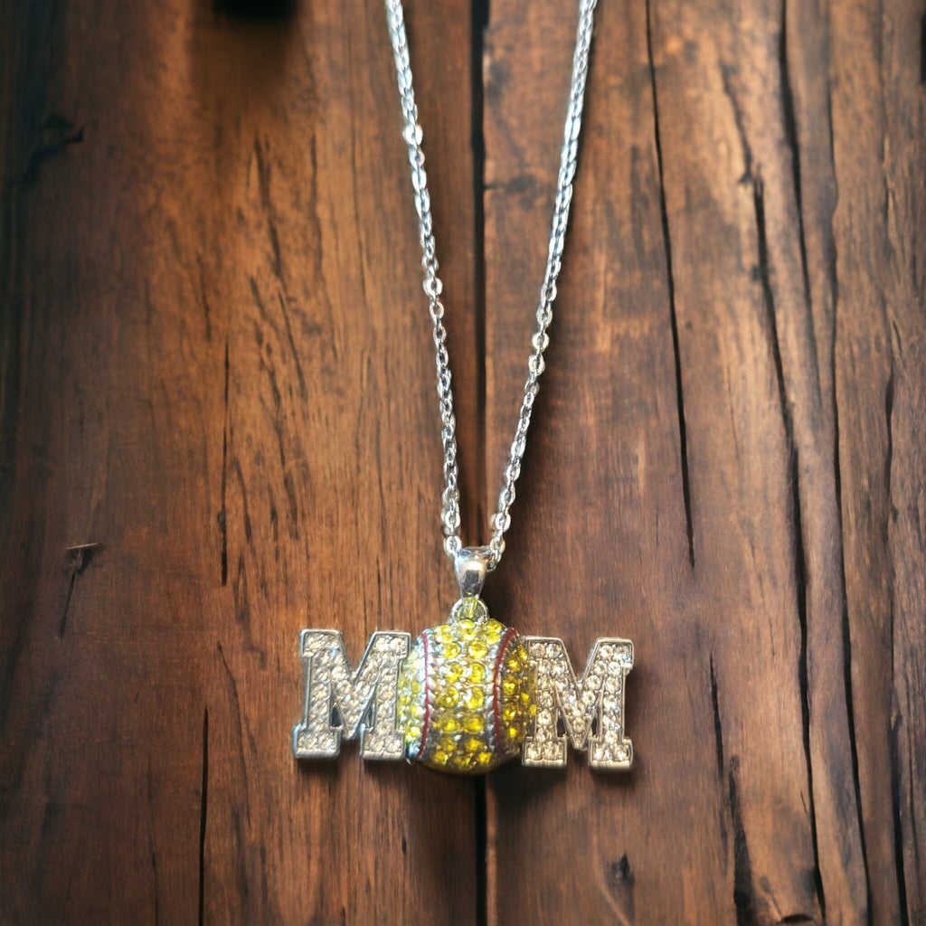 Softball MOM Necklace - 260 Broadway Boutique