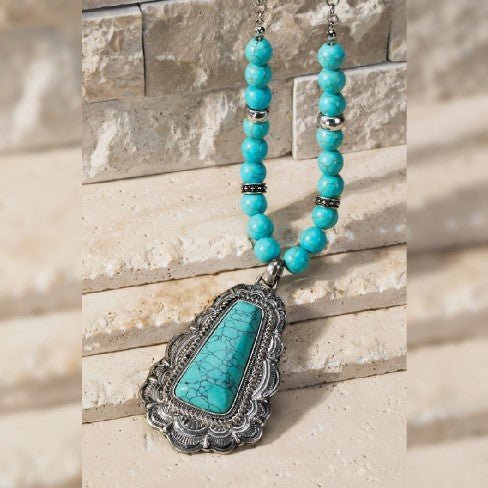 Southwestern Concho Necklace Set - 260 Broadway Boutique