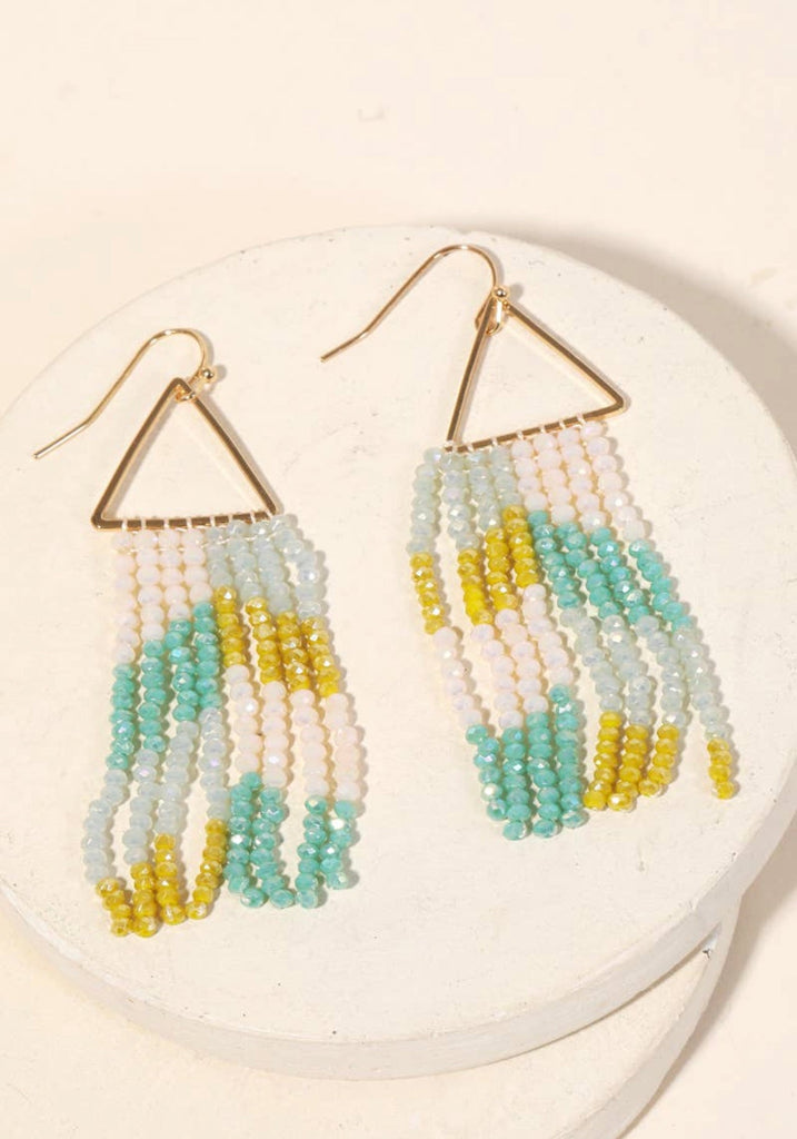 Sparkle Beaded Fringe Earrings - 260 Broadway Boutique