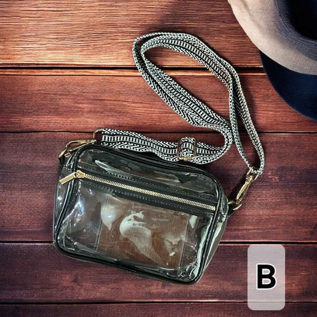 Sports Style Clear Crossbody Bag (4 Styles) - 260 Broadway Boutique