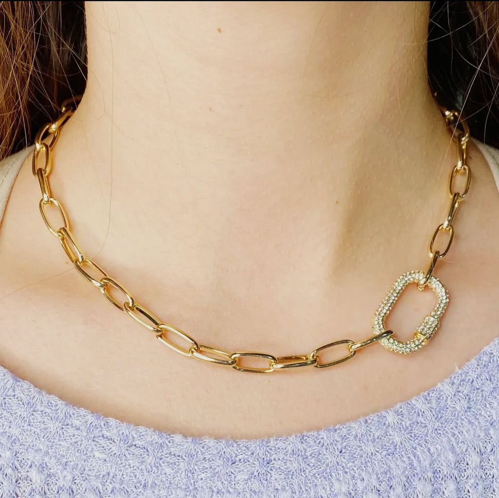 Stand Out Link Necklace - 260 Broadway Boutique