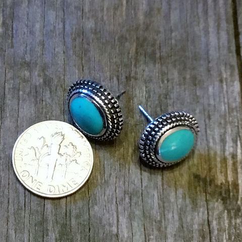 Stone Stud Earrings (2 Colors) - 260 Broadway Boutique