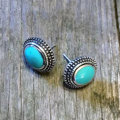 Stone Stud Earrings (2 Colors) - 260 Broadway Boutique