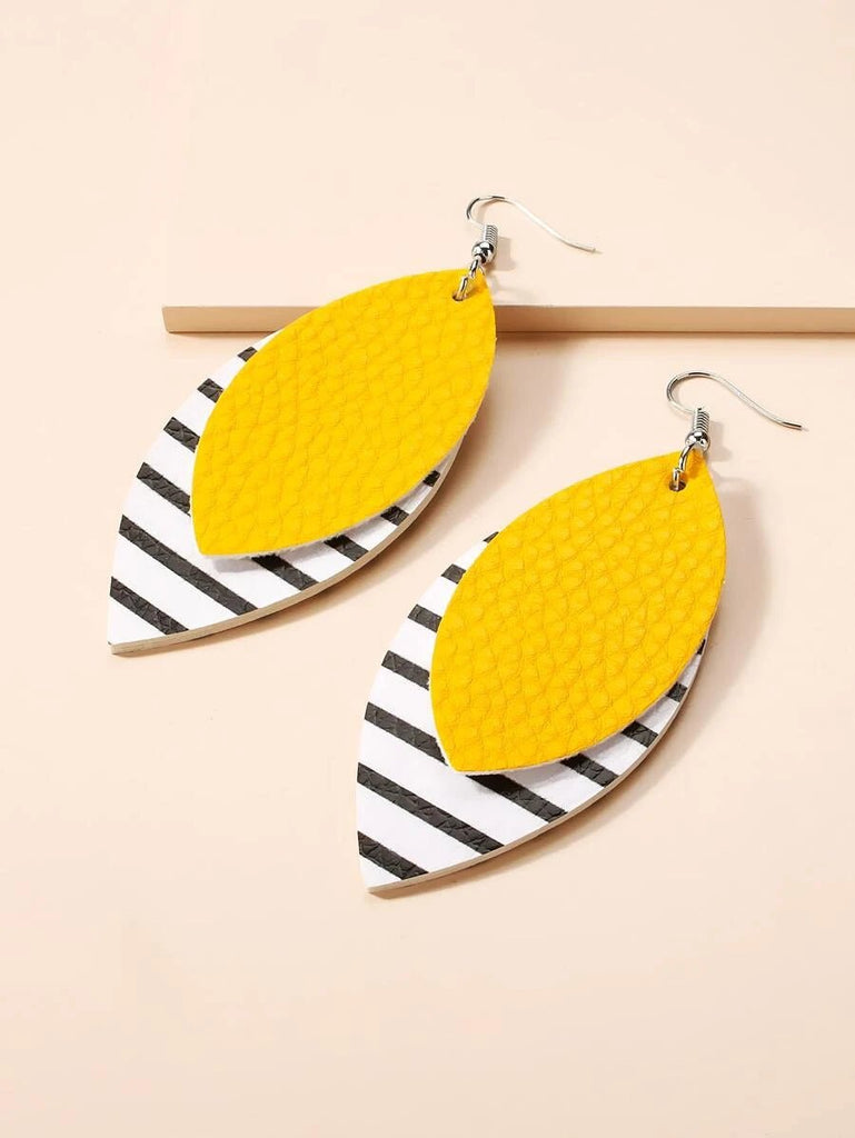 Stripe Drop Earrings - 260 Broadway Boutique