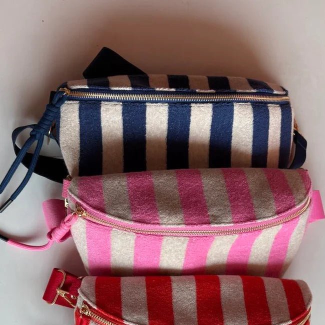 Stripe Terry Bum Bag (2 Colors) - 260 Broadway Boutique