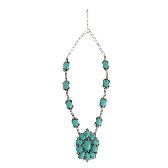 Tanana Trail Squash Blossom Necklace - 260 Broadway Boutique