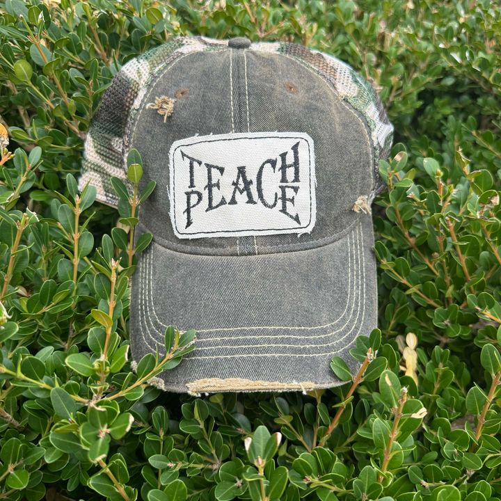 Teach Peace Hat - 260 Broadway Boutique