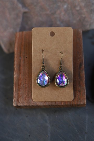 Teardrop Crystal Earrings - 260 Broadway Boutique