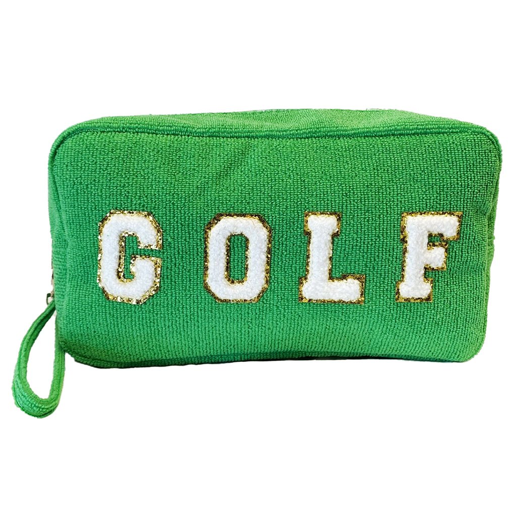 Terry Cloth GOLF Cosmetic Bag - 260 Broadway Boutique