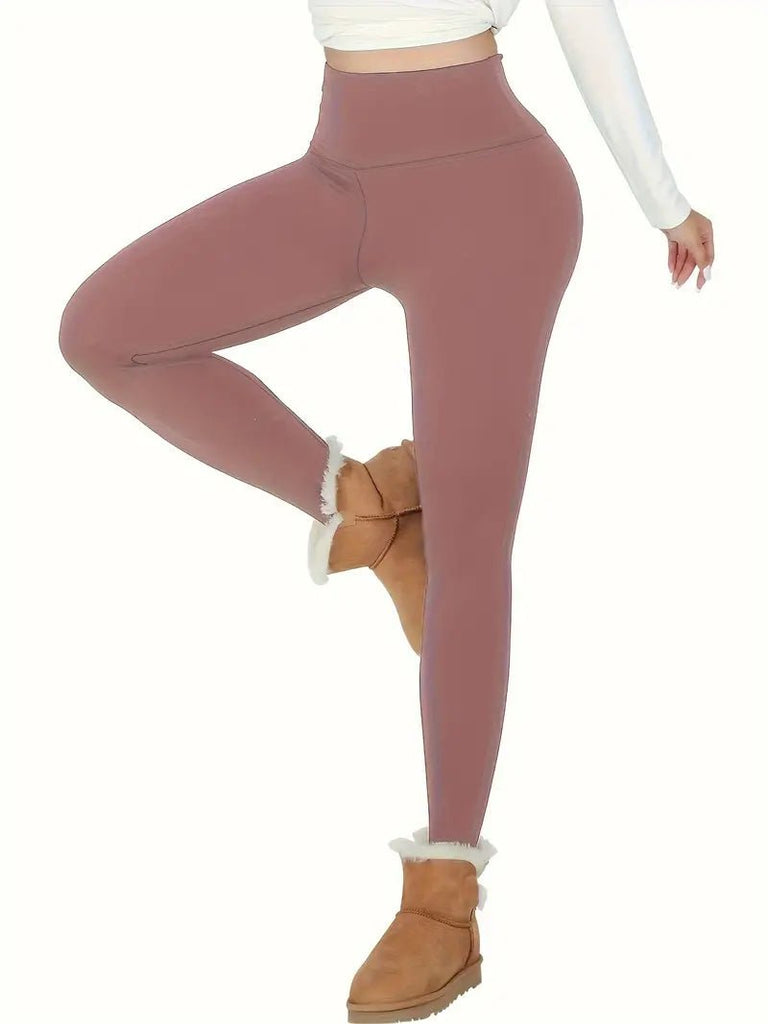 Thermal Fleece Lined High Waisted Leggings (5 Colors) - 260 Broadway Boutique