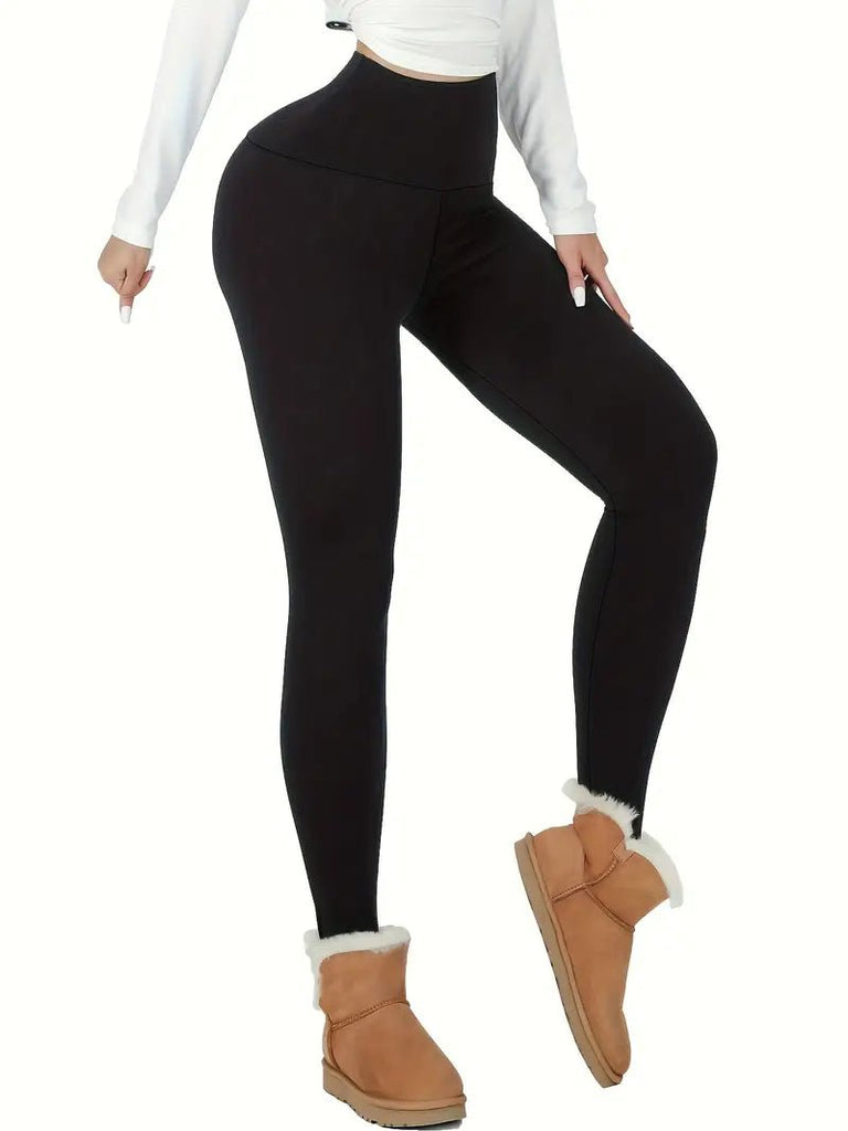 Thermal Fleece Lined High Waisted Leggings (5 Colors) - 260 Broadway Boutique