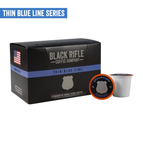 Thin Blue Line Coffee Rounds - 260 Broadway Boutique