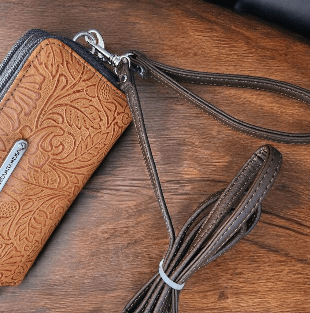 Tooled Crossbody/Wristlet - 260 Broadway Boutique