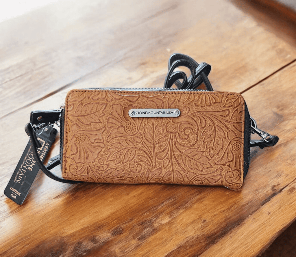 Tooled Crossbody/Wristlet - 260 Broadway Boutique