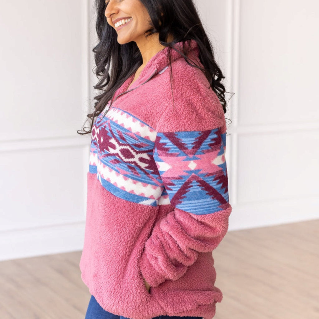 Trend Seeker Aztec Pullover - 260 Broadway Boutique