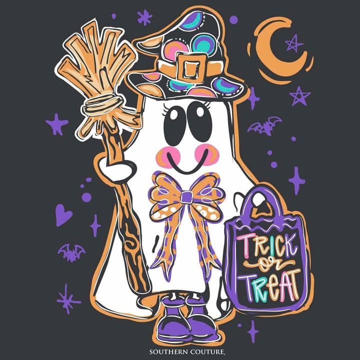 Trick or Treat Ghost Tee - 260 Broadway Boutique