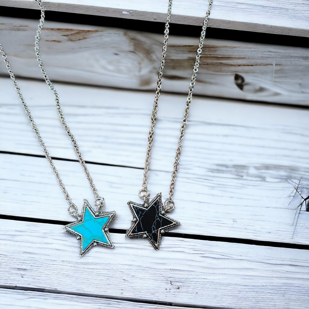 Turquoise Star Necklace - 260 Broadway Boutique