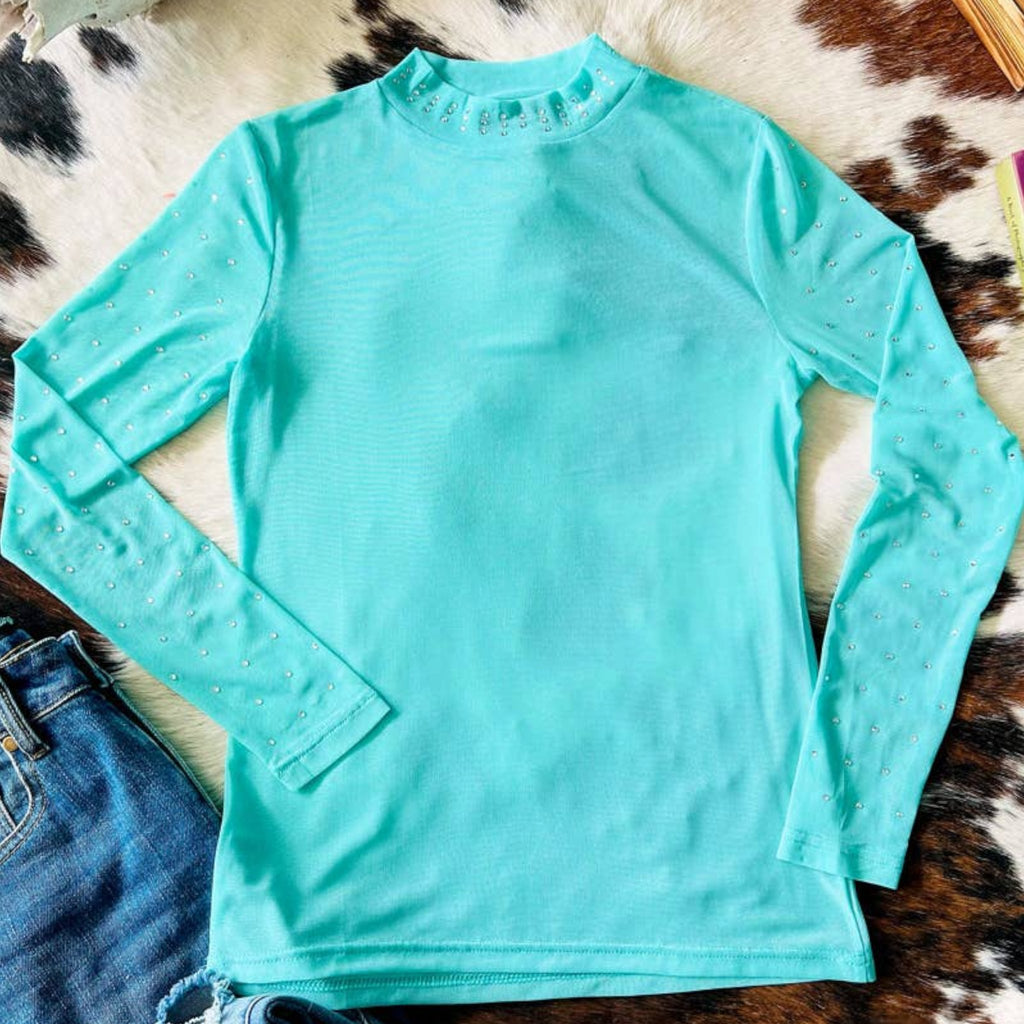 Turquoise Trouble Top - 260 Broadway Boutique