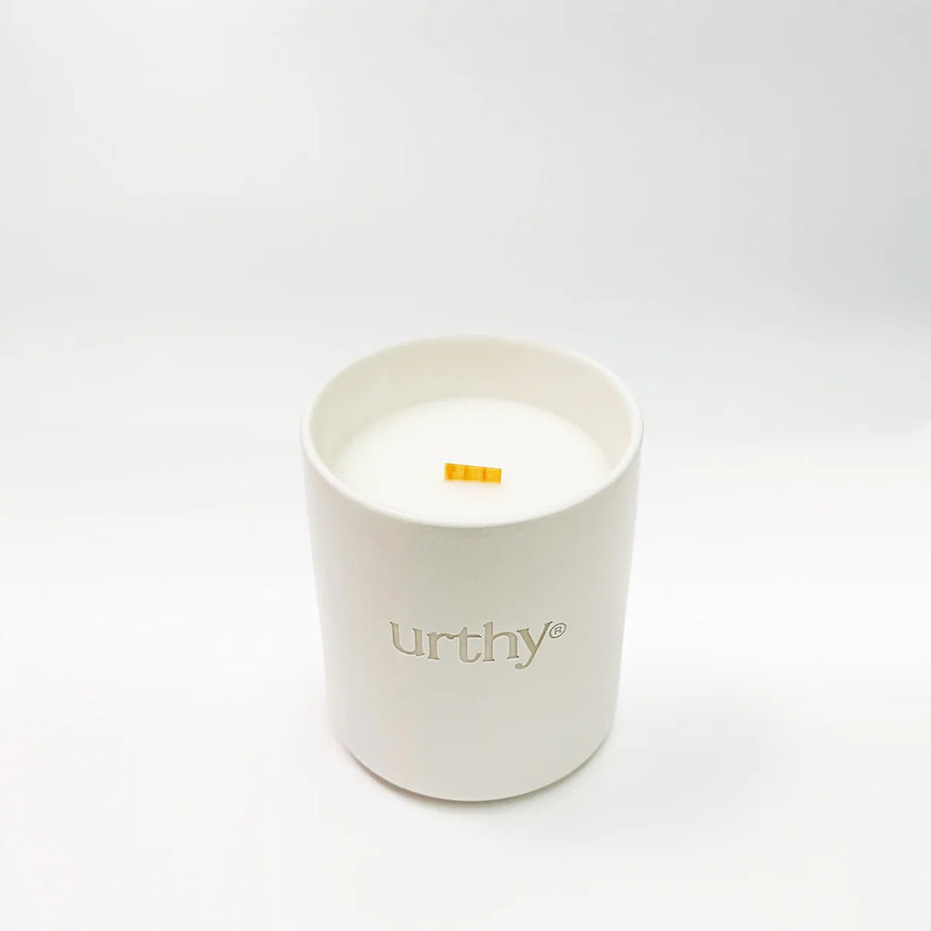 Urthy 14 oz candle // Scent is PURE SOLEIL // - 260 Broadway Boutique