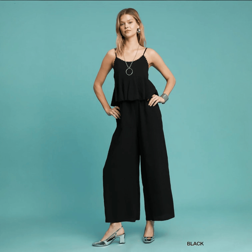 V - Neck Jumpsuit - 260 Broadway Boutique