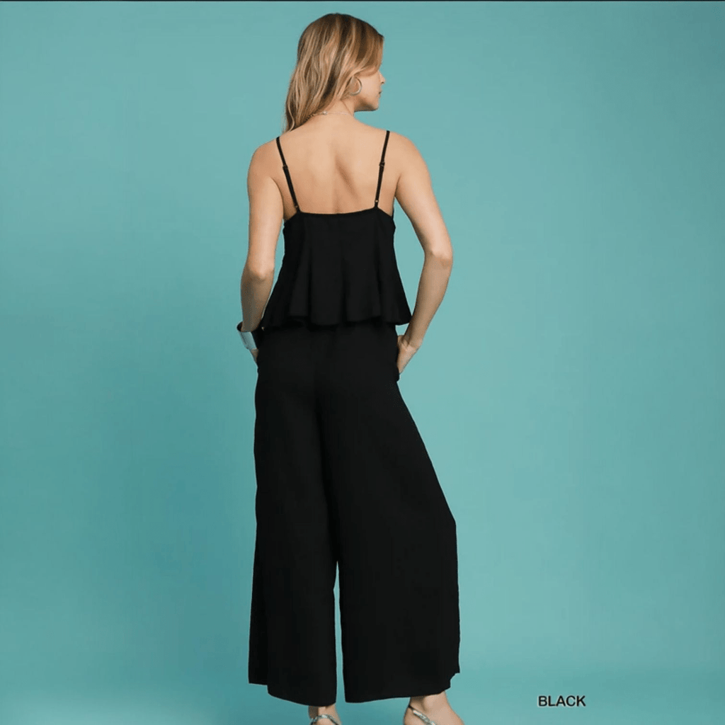 V - Neck Jumpsuit - 260 Broadway Boutique