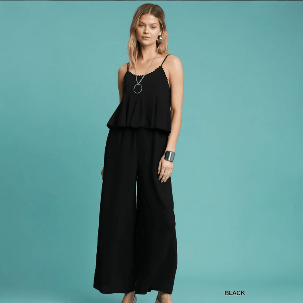 V - Neck Jumpsuit - 260 Broadway Boutique