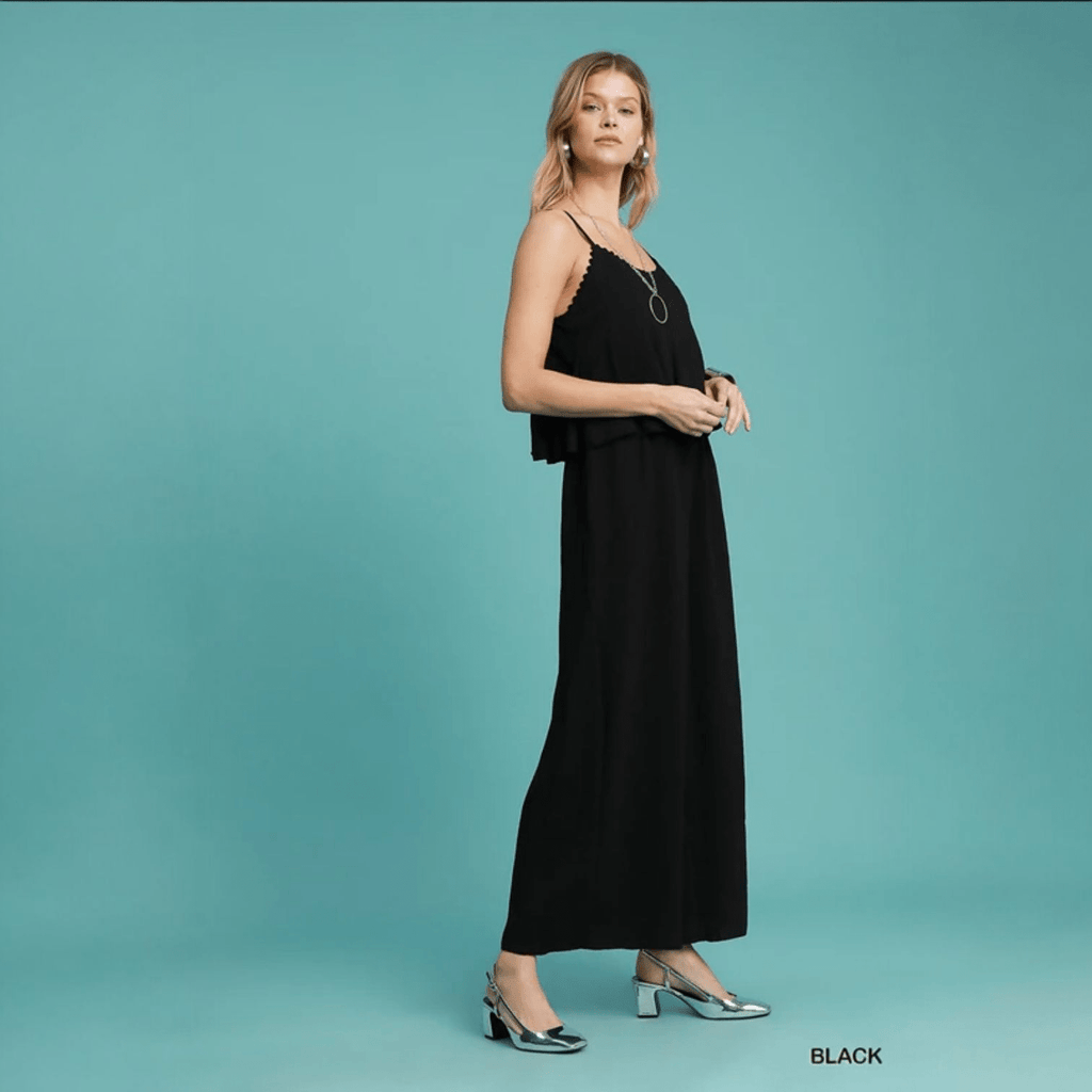 V - Neck Jumpsuit - 260 Broadway Boutique