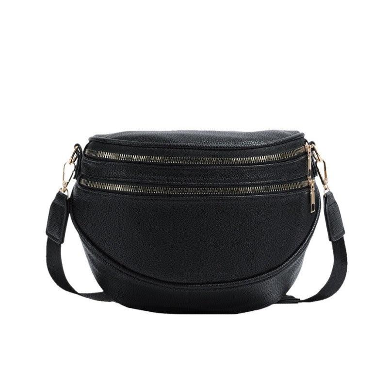 Vegan Leather Multi Pocket Crossbody Bum Bag - 260 Broadway Boutique