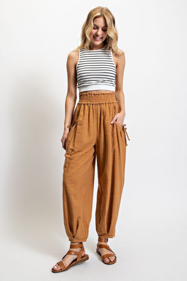 Voluminous Relaxed Fit Pant with Side Pocket (3 Colors) - 260 Broadway Boutique