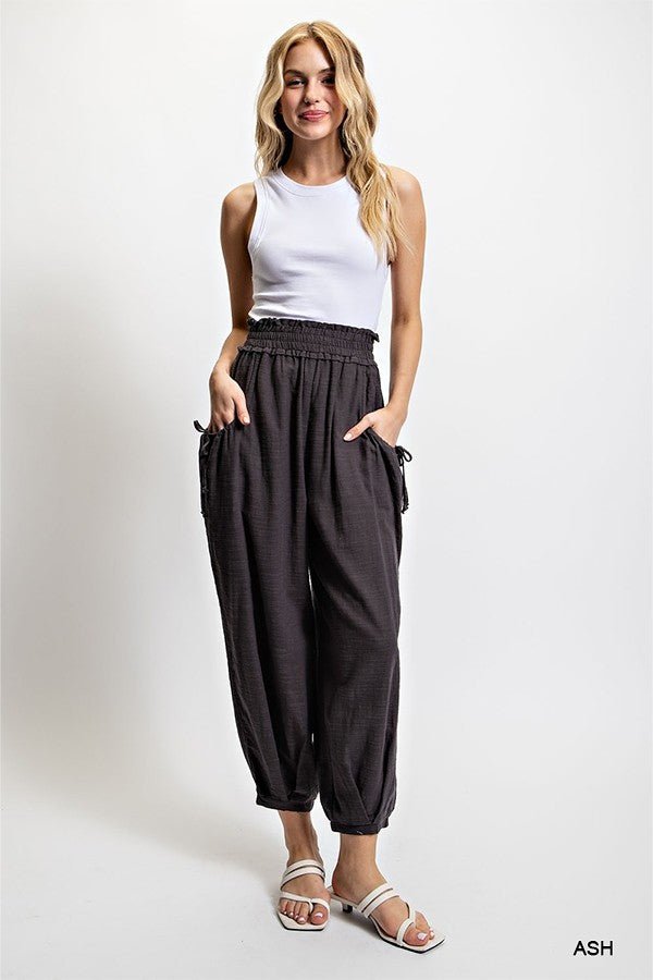 Voluminous Relaxed Fit Pant with Side Pocket (3 Colors) - 260 Broadway Boutique