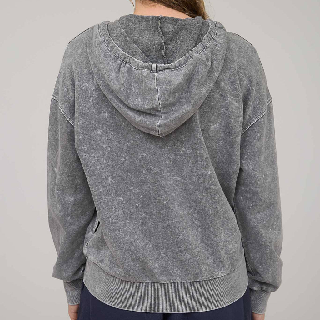 Washed Hooded Henly Knit Sweatshirt - 260 Broadway Boutique