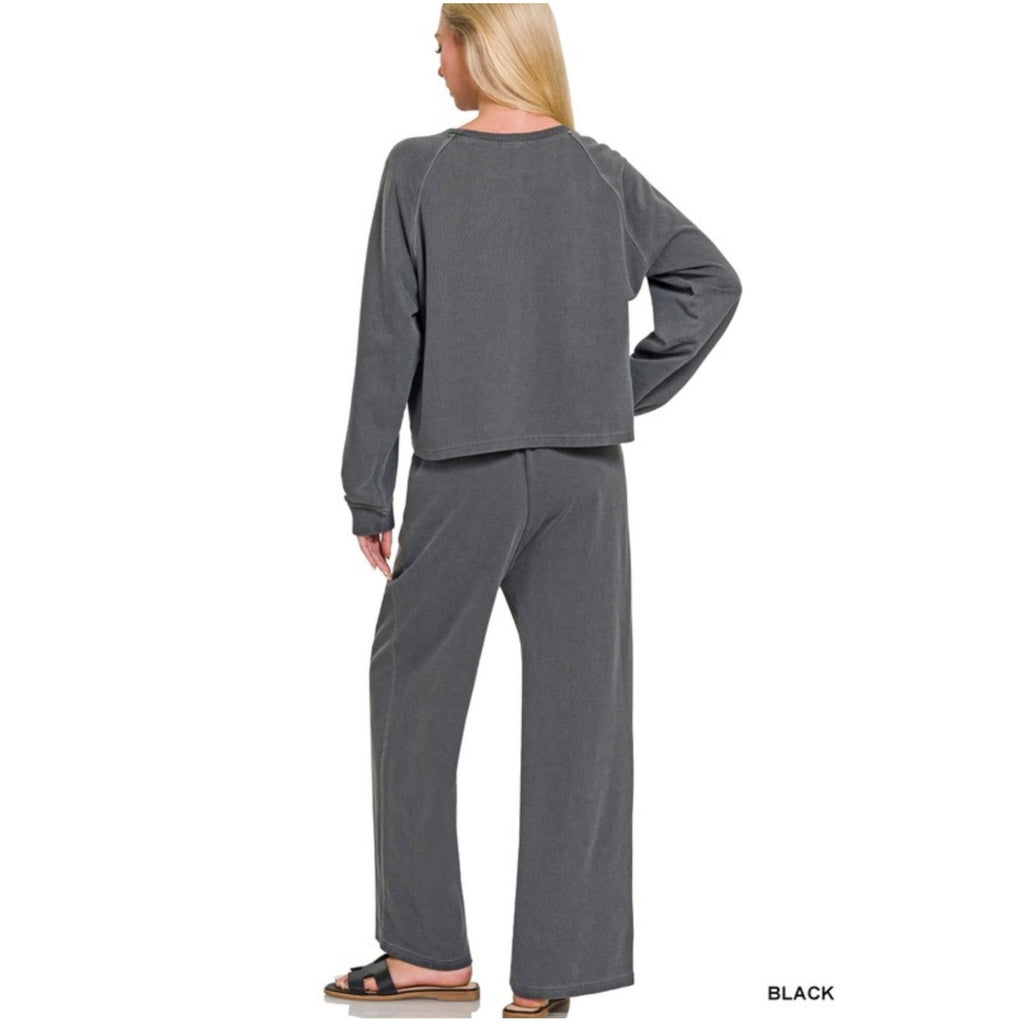 Washed Pullover & Pants (Sold Seperately~3 Color options) - 260 Broadway Boutique