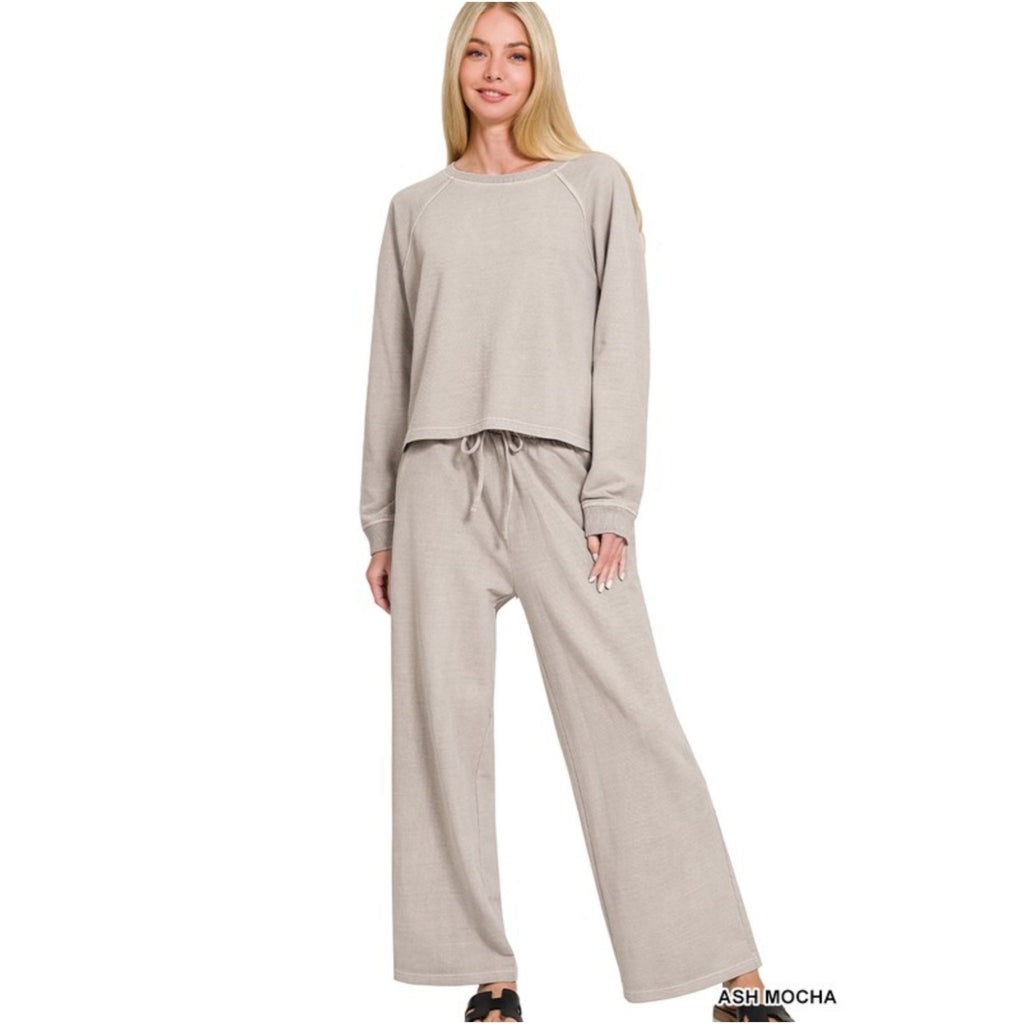 Washed Pullover & Pants (Sold Seperately~3 Color options) - 260 Broadway Boutique