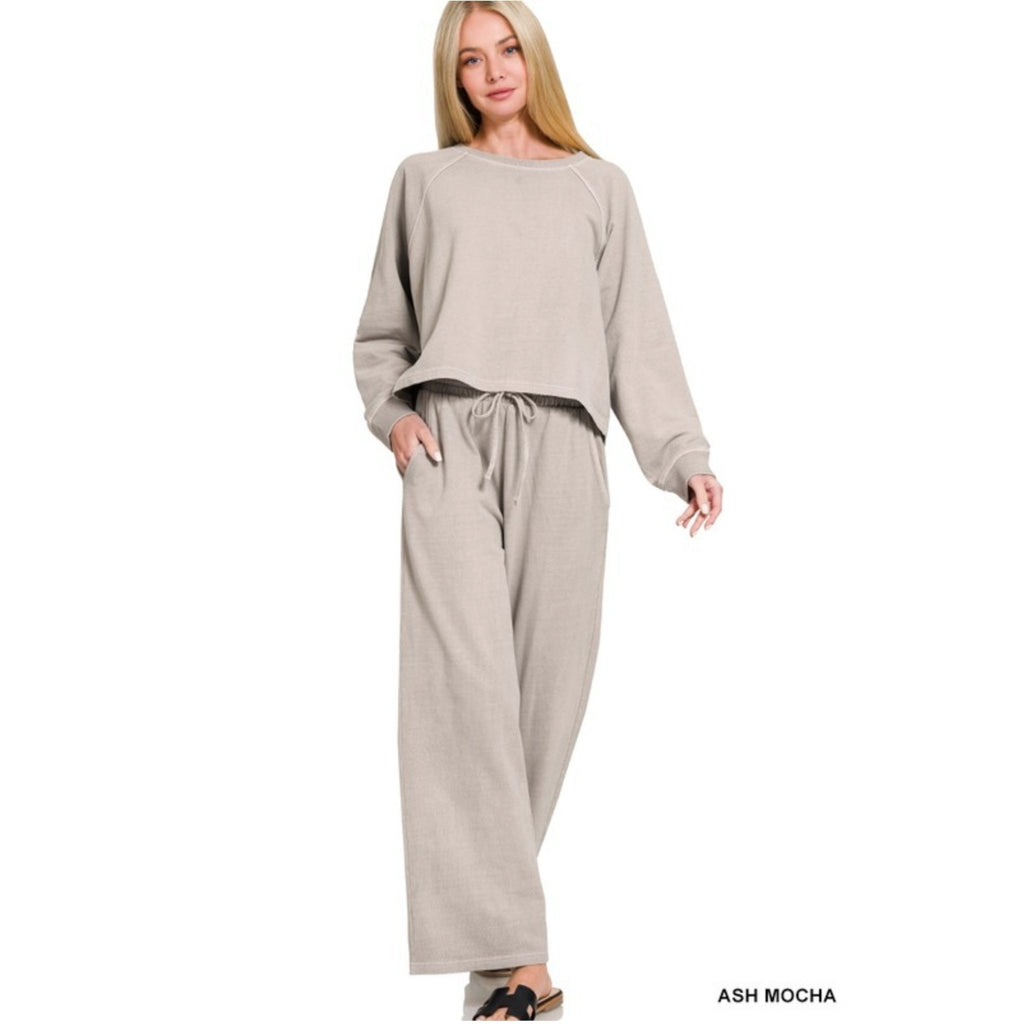 Washed Pullover & Pants (Sold Seperately~3 Color options) - 260 Broadway Boutique