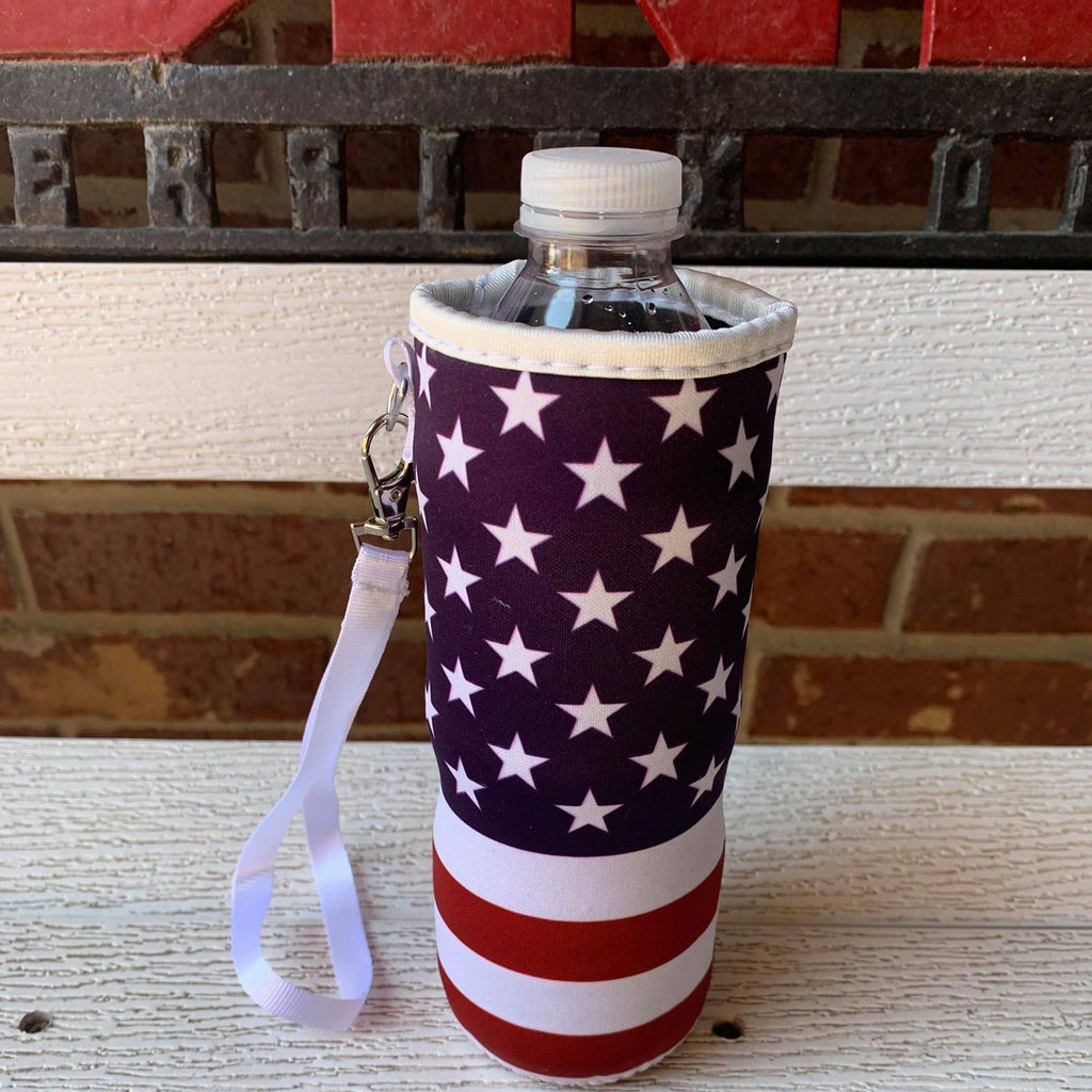 Water Bottle Koozies With Strap (2 Designs) - 260 Broadway Boutique