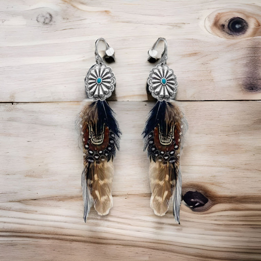 Western Feather Earrings (3 Colors) - 260 Broadway Boutique