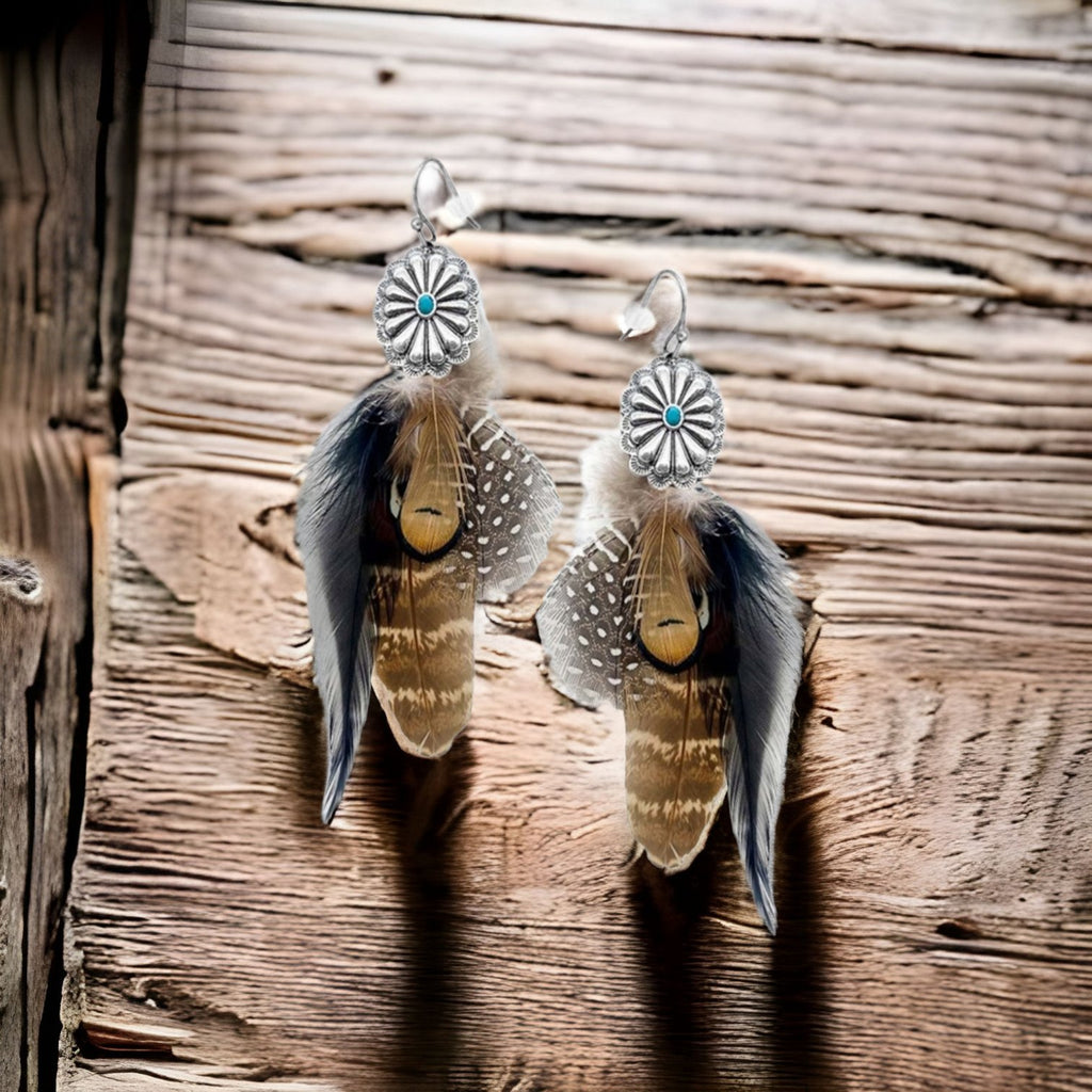 Western Feather Earrings (3 Colors) - 260 Broadway Boutique