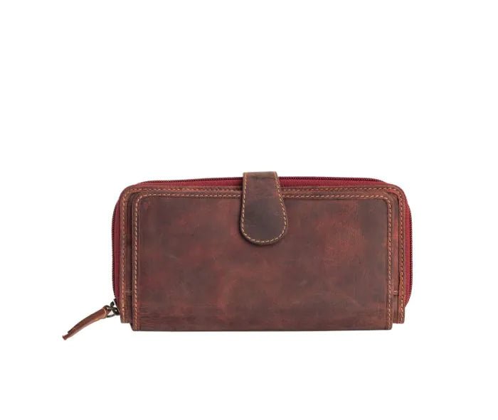 Western Fork Deluxe Wallet in Red Russet - 260 Broadway Boutique