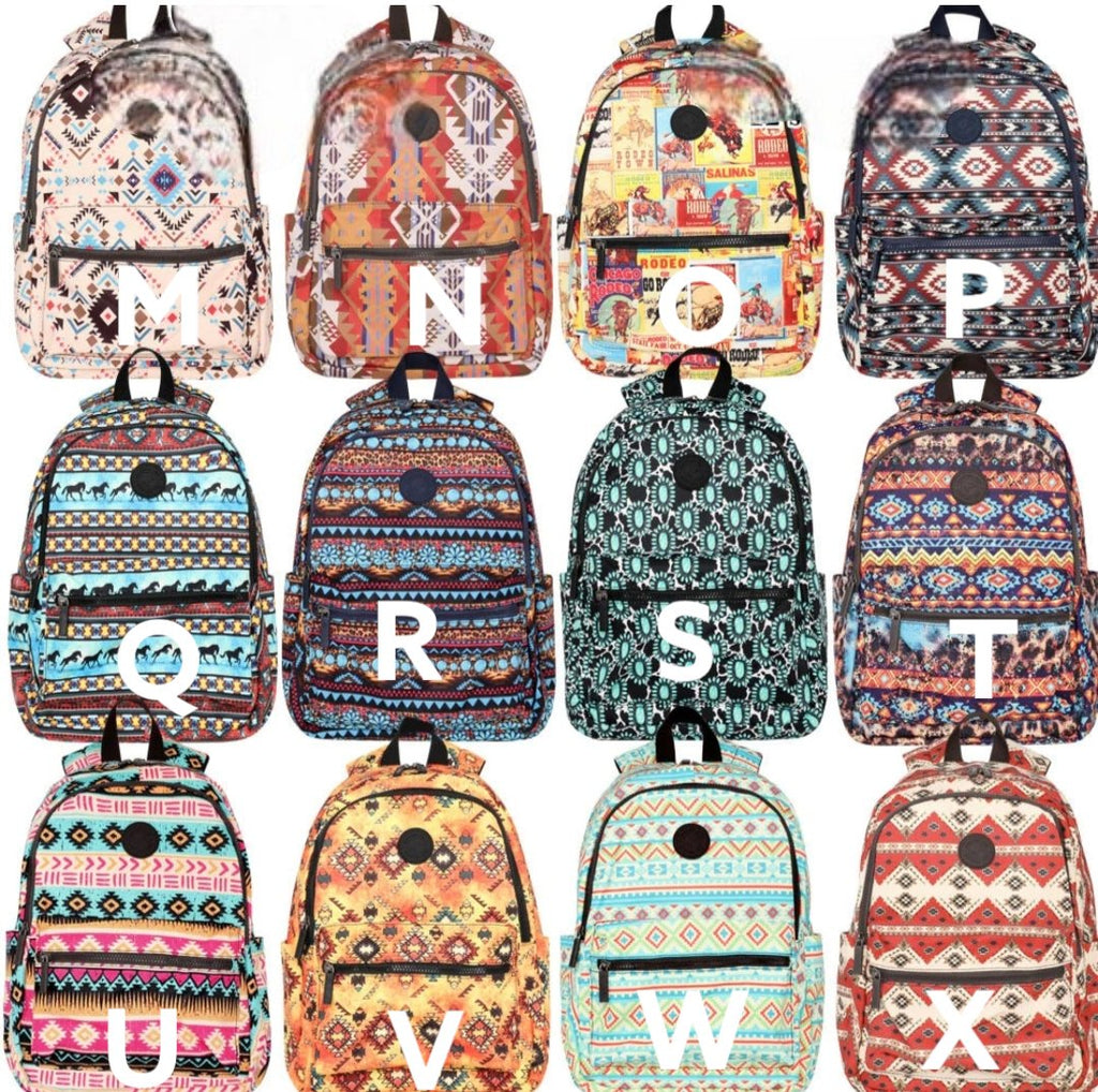 Western Print Backpacks (24 Styles) - 260 Broadway Boutique