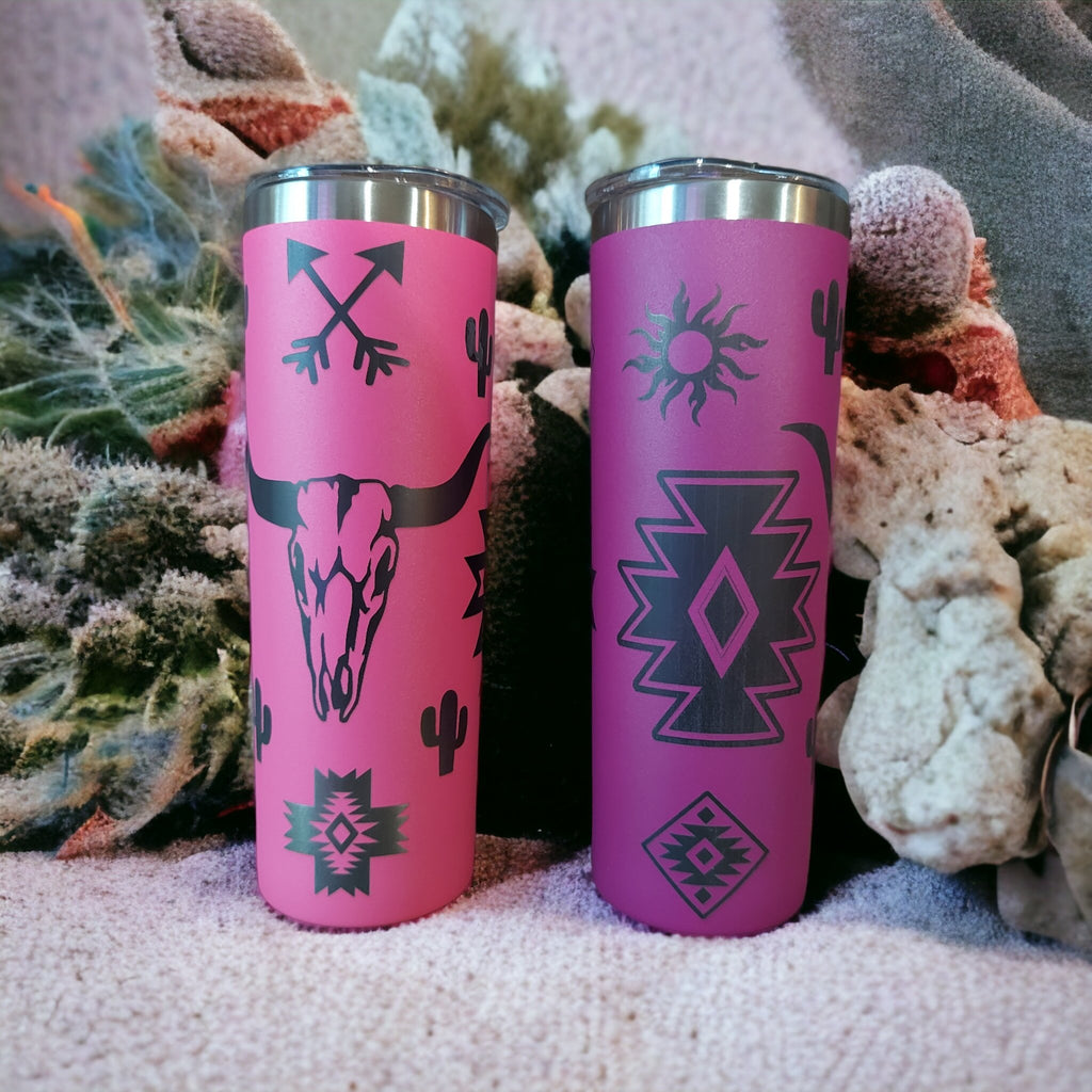 Western Theme 20 Oz Tumbler - 260 Broadway Boutique