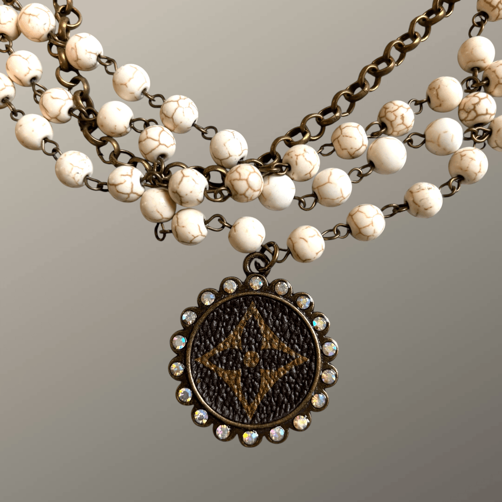 White Howlite Turquoise Layered Necklace - 260 Broadway Boutique