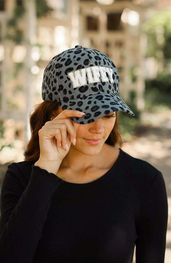 Wifey Leopard Ball Caps - 260 Broadway Boutique