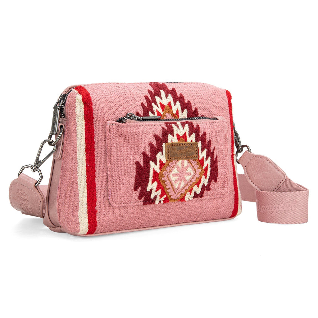 Wrangler Southwestern Knitted Crossbody Bag (4 Colors) - 260 Broadway Boutique