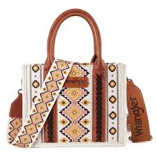 Wrangler Southwestern Print Small Canvas Tote/Crossbody - 260 Broadway Boutique