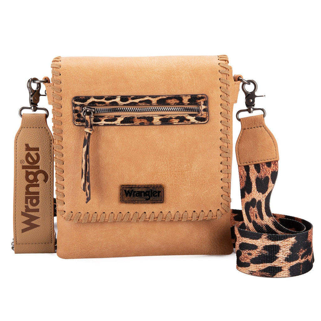 Wrangler Whipstitch Leopard Print Crossbody (Multiple Colors) - 260 Broadway Boutique