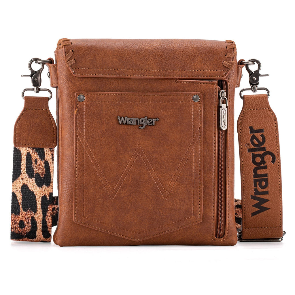 Wrangler Whipstitch Leopard Print Crossbody (Multiple Colors) - 260 Broadway Boutique